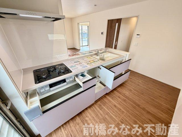 【新築】前橋市樋越町第4　１号棟(全６棟)　リーブルガーデン　新築建売分譲のキッチン