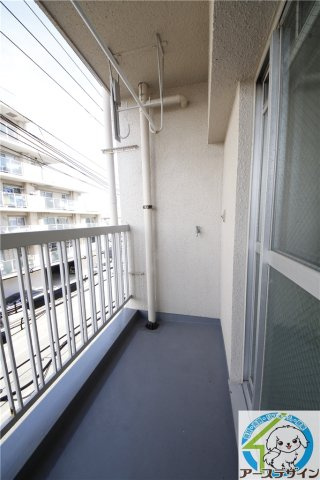 馬田マンションのバルコニー