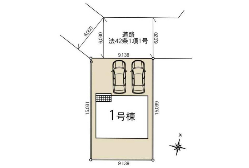 クレイドルガーデン宇都宮市野沢町第5　新築一戸建ての区画図