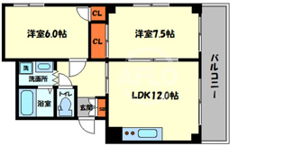 【間取り】 | エレガンス真田山　真田山小学校区 | エレガンス真田山　間取り