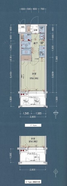 プレサンス城北公園アクアージュの間取り