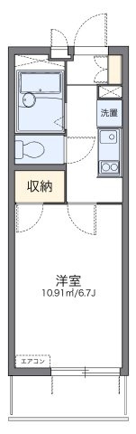 レオパレスエスポワール新宿町の間取り|代表的な間取のため実際の間取とは異なる場合があります