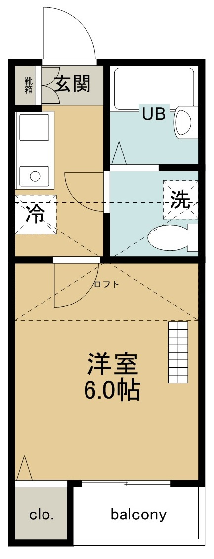 アメリカンリバティー所沢Ⅵの間取り