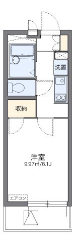 レオパレスクルーオブアイランドの間取り