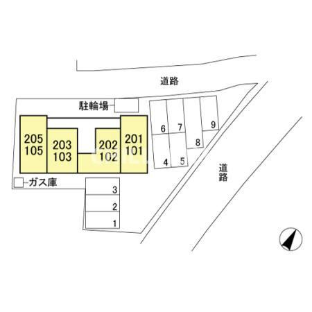 エトワールの区画図|当社、チルホームのHPもご覧ください(^^)/物件情報多数♪