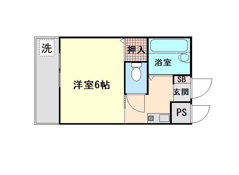 アサリハイツの間取り