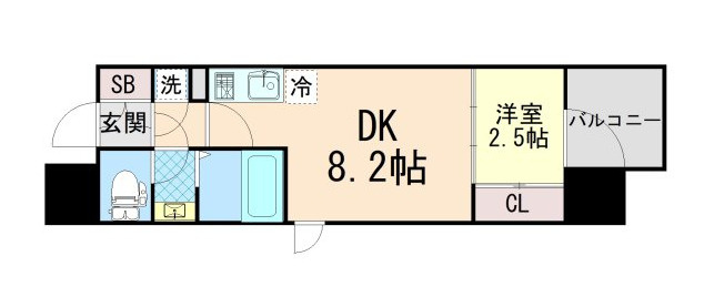 セレニテ神戸駅前アリエの間取り
