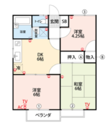 みのおハイムの間取り