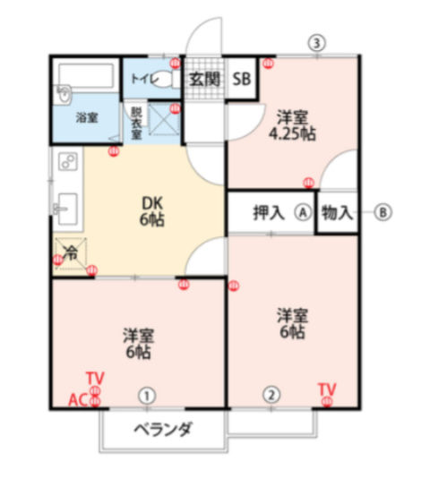 みのおハイムの間取り