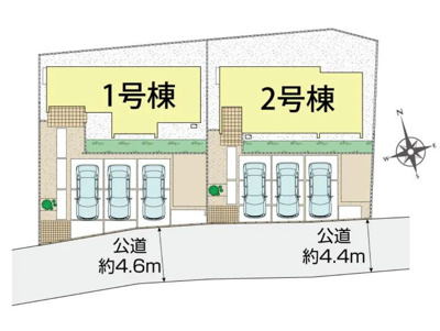 【区画図】 | 御殿場市川島田 新築一戸建て 1号棟 | 1号棟の区画図です