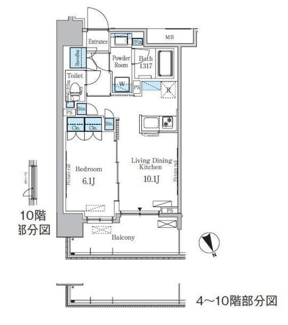 パークアクシス浅草・田原町の間取り