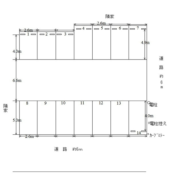 加納大黒町2丁目駐車場の間取り