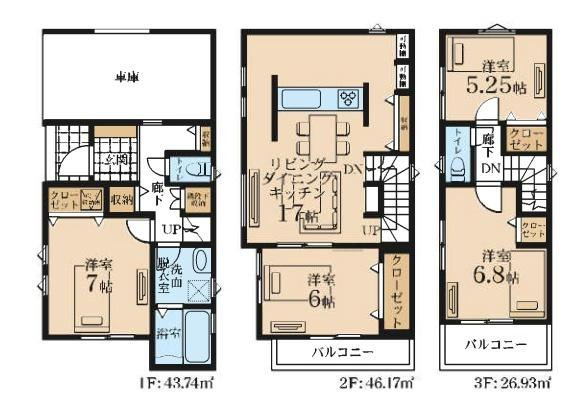 川崎市川崎区京町３丁目の新築一戸建の間取り|使い勝手の良い4LDK
お気軽にお問い合わせください。