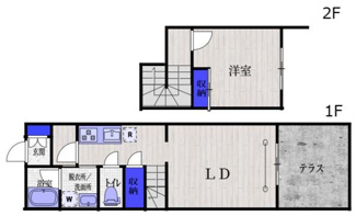 【間取り】 | ベルメゾン中村橋ノースＮＷ／ベルメゾンナカムラバシノースＮＷ