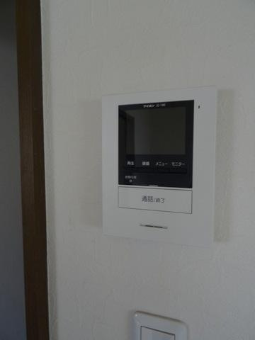松月アパートのセキュリティ|★モニター付きインターホン★