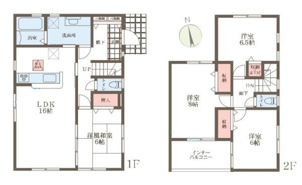 リーブルガーデン岸田町 １号棟 ／新築一戸建の間取り