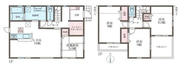 リーブルガーデン六条 ／新築一戸建の間取り