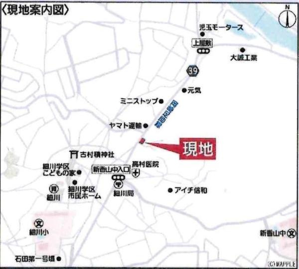 岡崎市細川町第16　全2棟・2号棟のその他|交通アクセス図です。