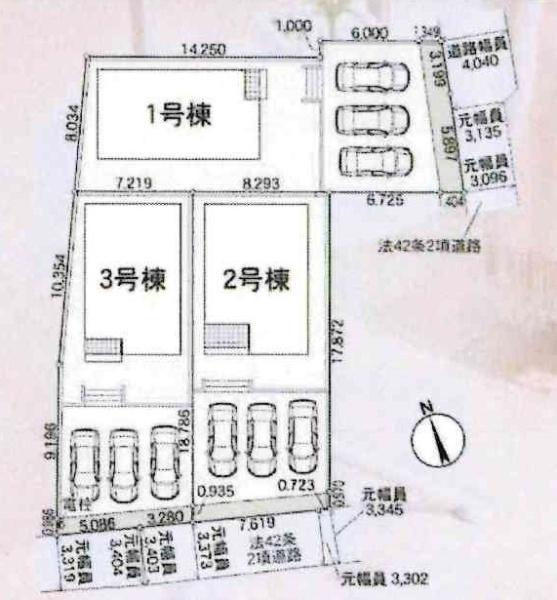 安城市小川町第10　全3棟・3号棟の区画図|3号棟です。