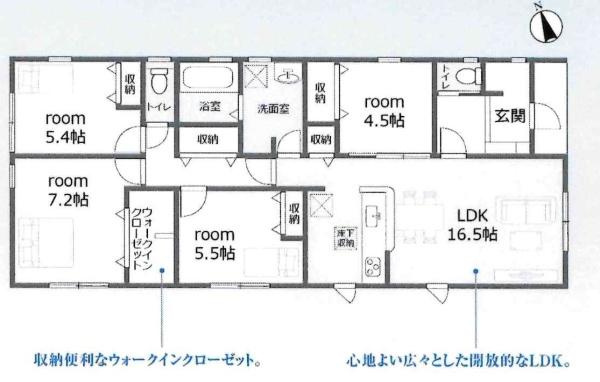 豊川市金屋本町1丁目59期　全3棟・3号棟の間取り|間取り図です