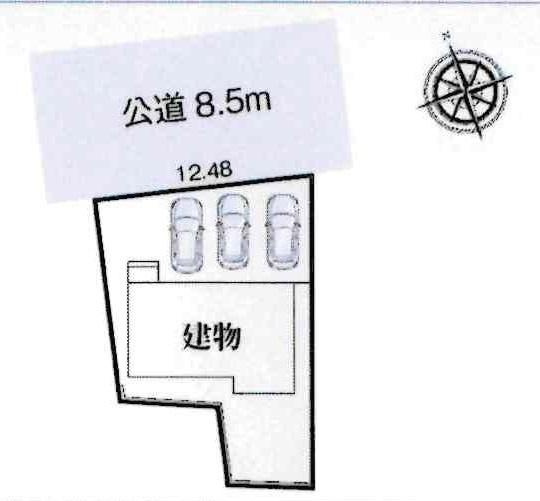 西尾第81東幡豆町　全1棟・1号棟の区画図|1号棟です。