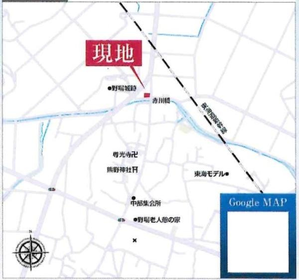 幸田町野場城東　全2棟・1号棟のその他|交通アクセス図です。