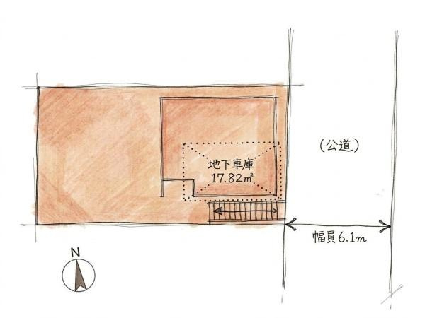 座間市相武台２丁目の中古一戸建の区画図