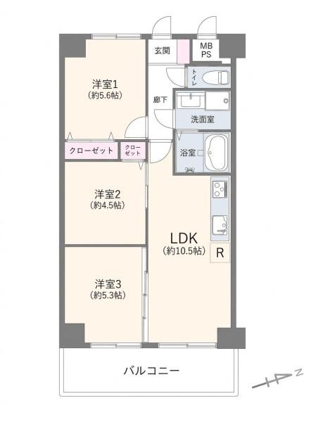 ロイヤルプラザ大和の間取り