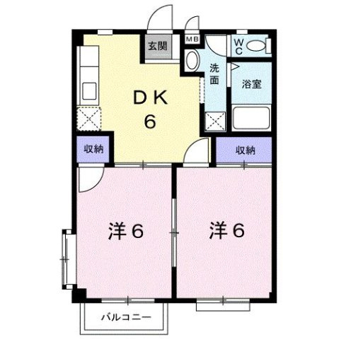 ハイツ山下の間取り