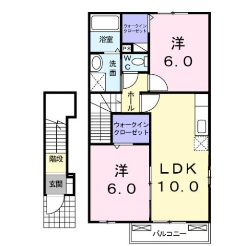 モデルヌＢの間取り