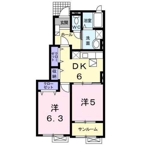 【間取り】 | ウィンディＢ