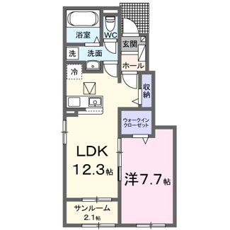 【間取り】 | プラシード　アルバⅡ