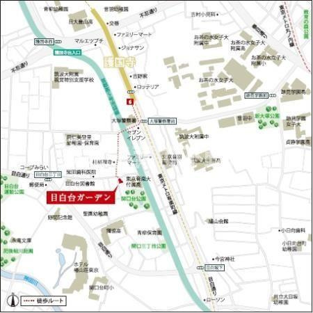 目白台ガーデンの地図