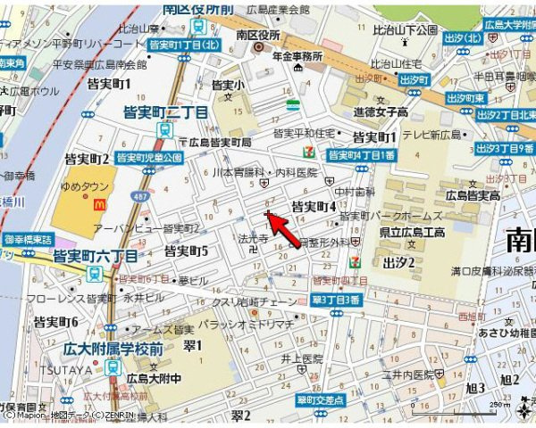 グレイスミウラの地図