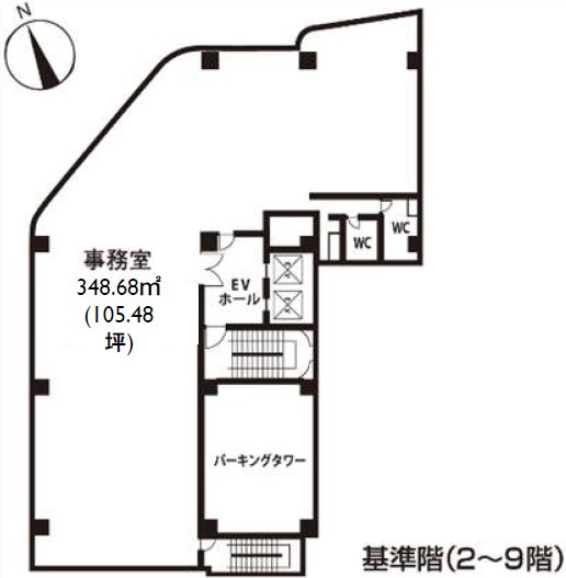 八丁堀第一生命ビルディング　3Fの間取り