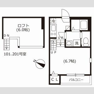 【間取り】 | ハーモニーテラス西野町