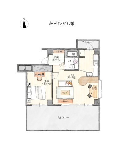 荘苑ひがし栄の間取り