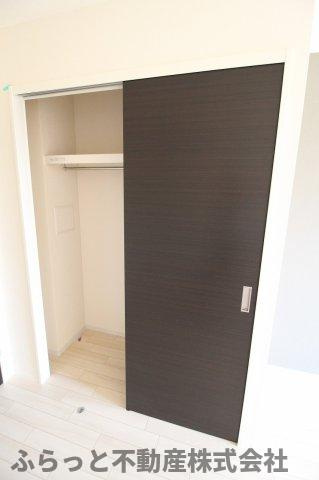 仮）阿見町岡崎新築アパートの収納|専用の収納スペースです