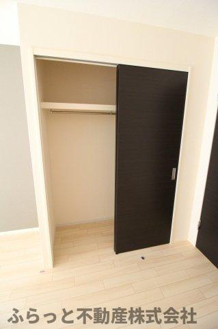 仮）阿見町岡崎新築アパートの収納|収納のためのスペースです