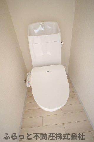 仮）阿見町岡崎新築アパートのトイレ|トイレもきれいです