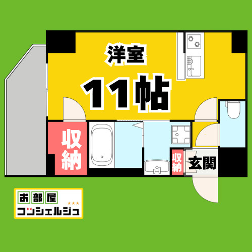 S-RESIDENCE高岳bresa(ブレサ)の間取り
