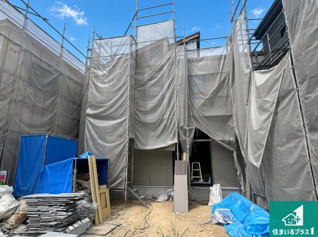 高石市東羽衣　新築一戸建ての外観|現在の進捗状況です！順調に作業進行中、完成が待ち遠しいです！詳細の間取り等、お気軽にお問い合わせください！