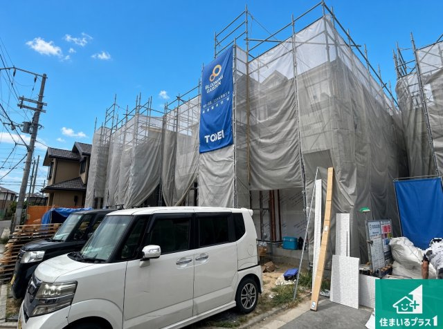 高石市東羽衣　新築一戸建ての外観|現在の進捗状況です！順調に作業進行中、完成が待ち遠しいです！詳細の間取り等、お気軽にお問い合わせください！