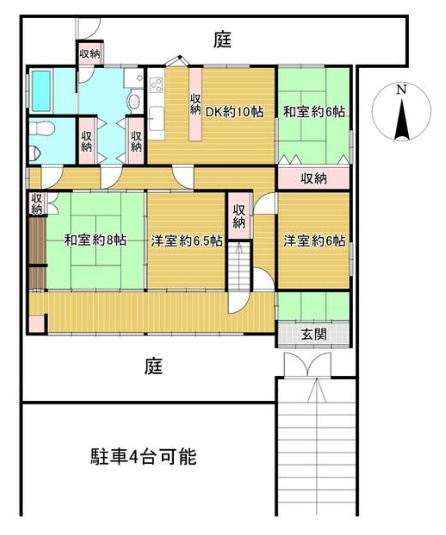 大宮西小野堀町貸家の間取り