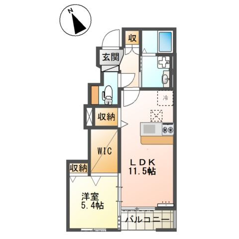 【間取り】 | ニューパレス佑錦Ⅱ