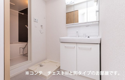 【洗面所】 | ヒカルサ加古川別府 | コンパクトで使いやすい洗面所