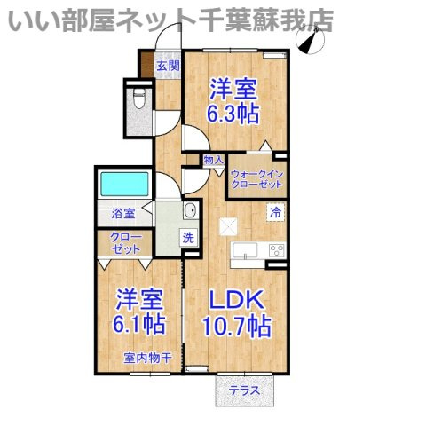 エトワールの間取り|ひと味違う？不動産屋のイメージを変えたい！『いい部屋ネット千葉蘇我店』へ是非お越しください♪
