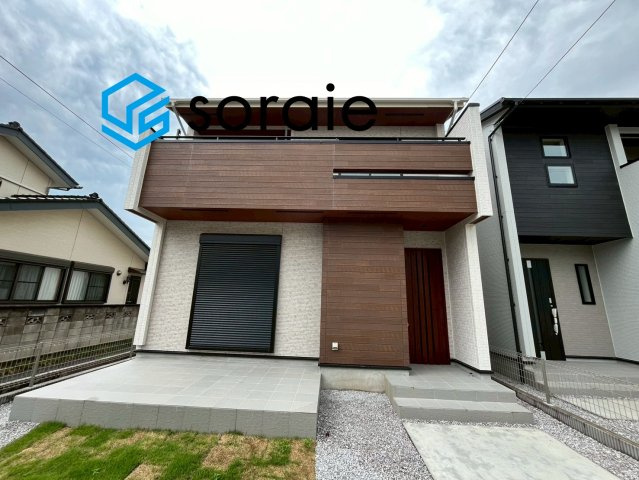 川越市広栄町4期全2棟　新築戸建の外観|令和8年7月6日撮影。