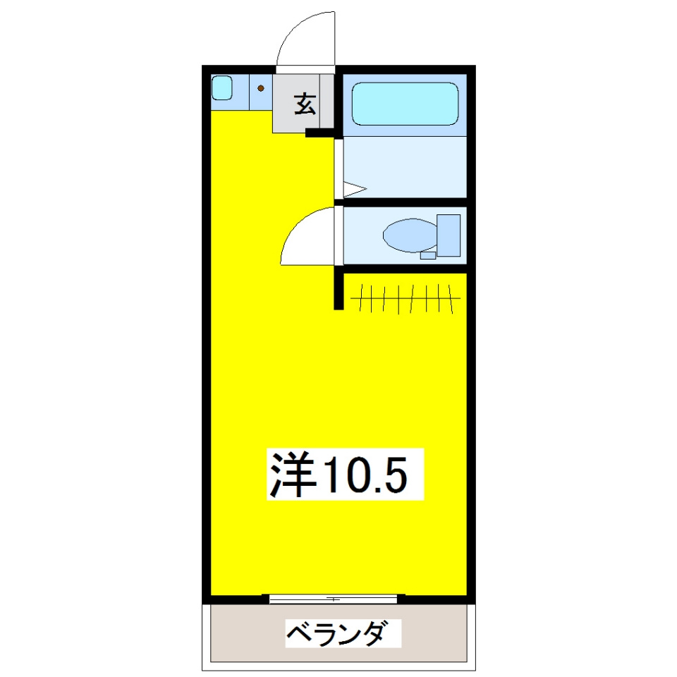 熊本市東区長嶺南２丁目のアパートの間取り