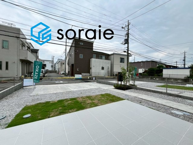 川越市広栄町4期全2棟　新築戸建の庭|令和8年7月6日撮影。